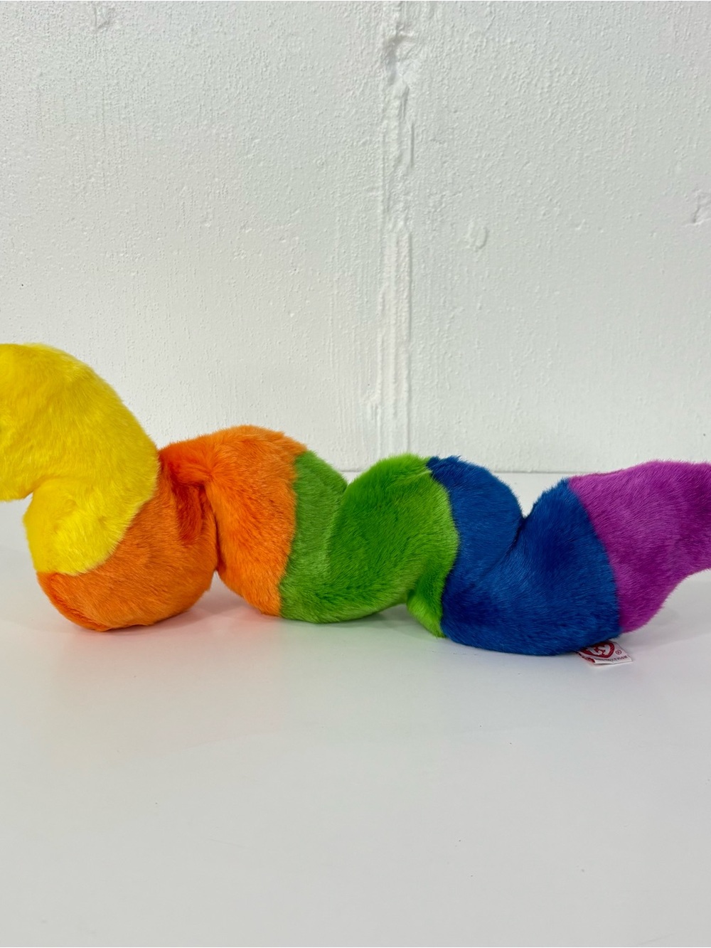 1999 Vintage Ty Beanie Babies or Beanie Buddies Inch the Rainbow Worm plush toy